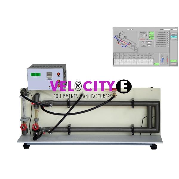 Parallel and Counter Flow Heat Exchanger with Data Acquisition
